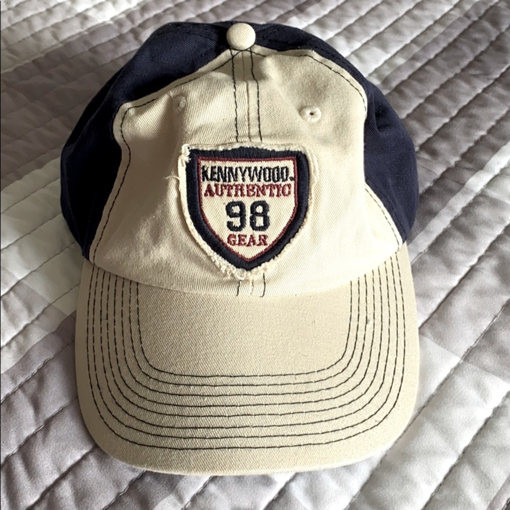 Navy and Tan Kennywood Baseball Hat